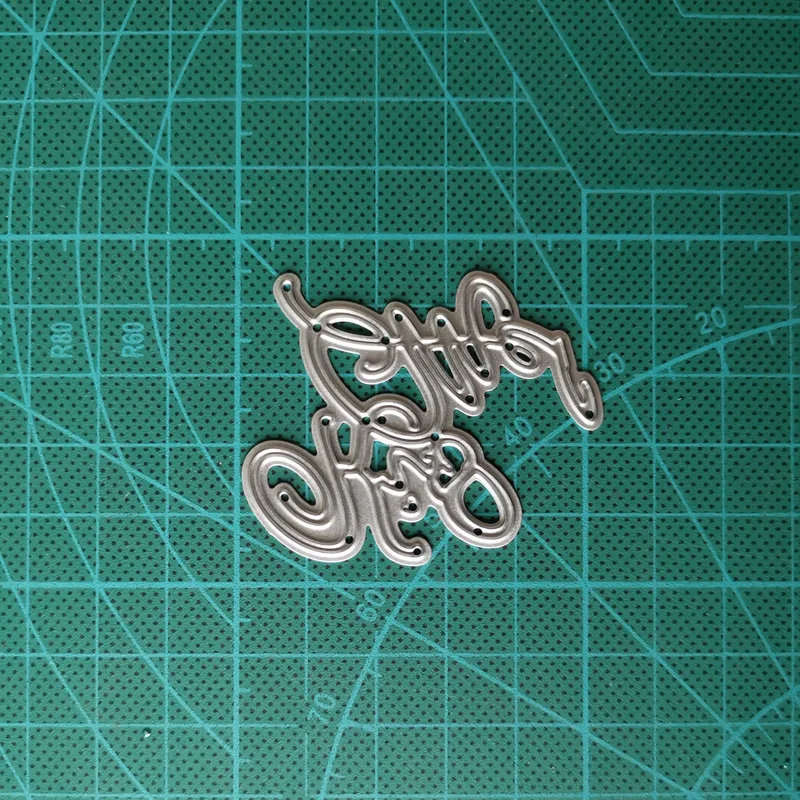 Творческие слова металлические Вырубные штампы рандомный трафарет альбом для