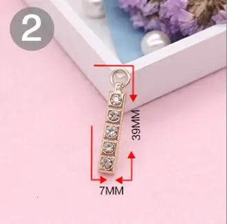 Алмазный застежка-молния золотой вытяжной бумажник металлическая подвеска