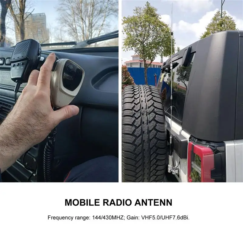 

Detachable Dual Band Car Radio Antenna Mobile Radio Antenna for Car Outdoor Auto