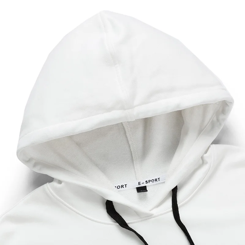 Толстовка мужская с длинным рукавом черная белая синяя красная|Мужские