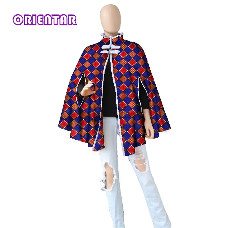 Модная женская шаль с вощеным принтом Bazin Riche Тренч воротником стойкой в