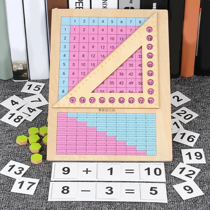

Hot Wooden Learning Educational Toys Puzzle Montessori Teaching Aids Addition Subtraction Multiplication Division Arithmetic Box