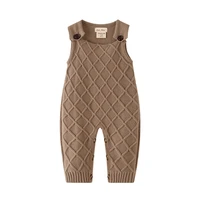 auro mesa newborn baby knit overalls toddler boys knitted clothes sleeveless baby winter clothes