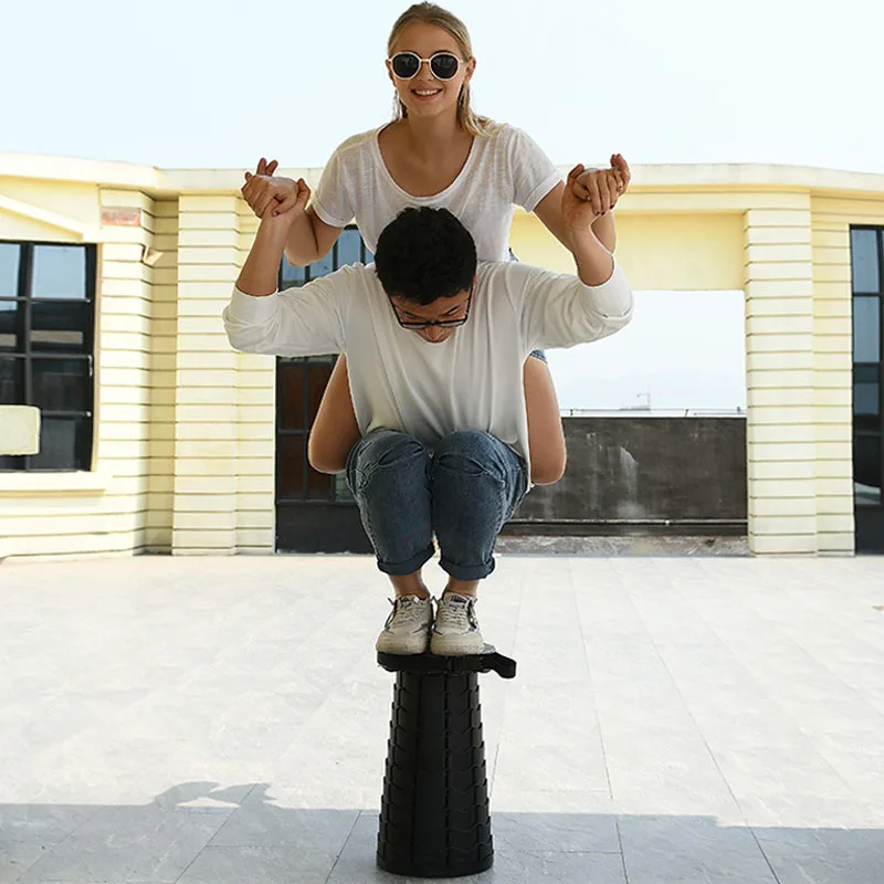 Fiyat Portatif Katlanabilir Tabure Geri çekilebilir Cep Sandalye Kamp Aksesuarları Uygun Balıkçılık Plastik Sandalyeler Katlanabilir Küçük