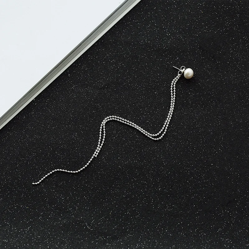 

Fashion Jewelry Snake Chain Tassel Earing Simple Personality High Quality Simulated Pearl Earrings For Party Jewelry Gifts