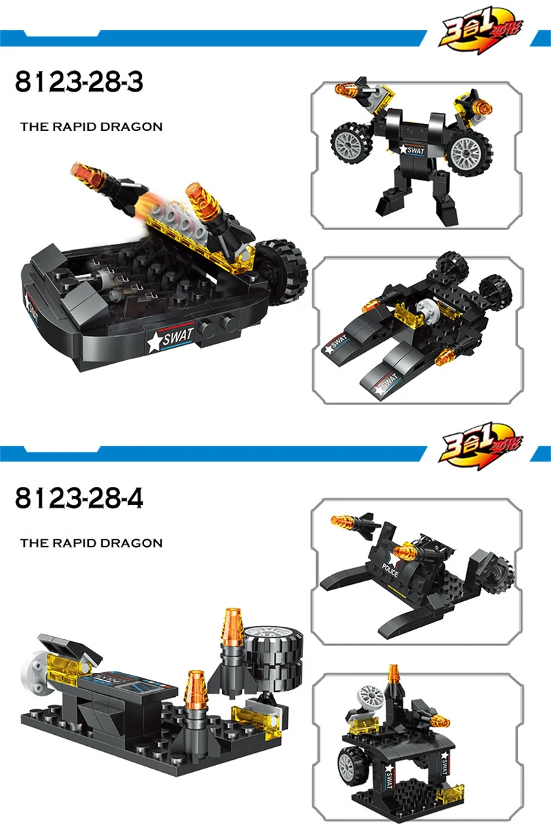 622 шт. Детский конструктор Городская полиция | Игрушки и хобби