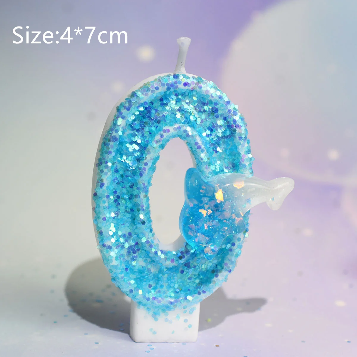 Синяя Свеча для торта Топпер дельфин морские животные форма детский день