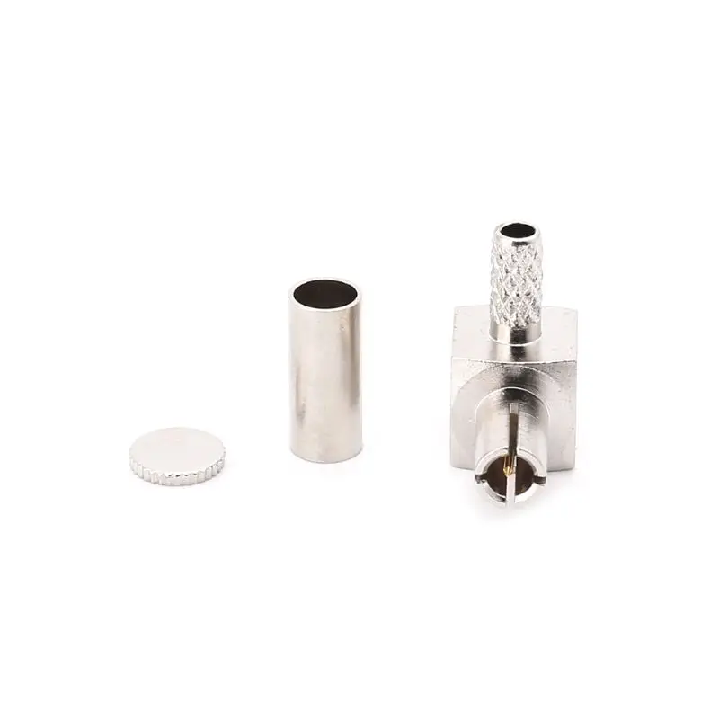 

TS9 Male Plug RF Connector Right Angle 90 Degree Crimp Coaxial Adapter For RG174 RG316 LMR100 Cable