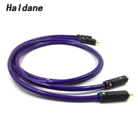 haldane pair br 109 gold plated rca audio cable 2x rca male to male interconnect audio cable with van den hul mc silveb it 65