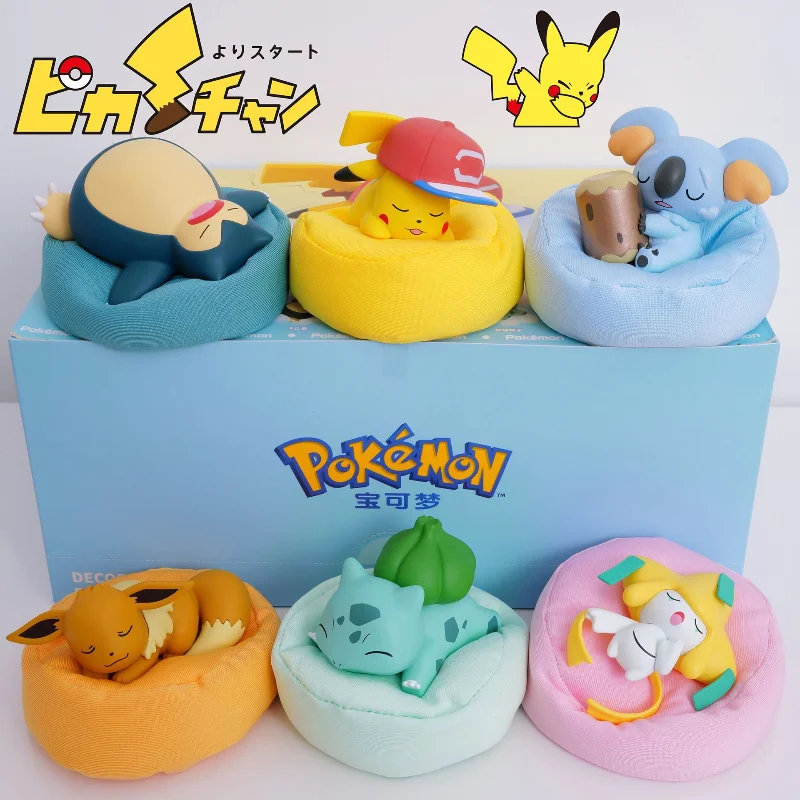 

Pokemon Movie Animation Peripheral Sleeping Position Soft Cloth Cushion Pikachu Jewelry Hobby Action Toy Doll Christmas Gift