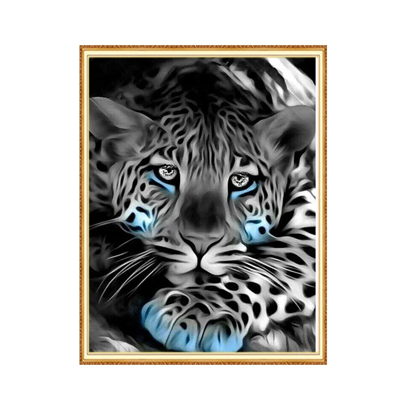 MEIAN Алмазная вышивка крестиком животное леопардовая мозаика полностью