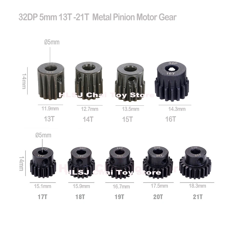 surpass hobby 32dp 5 мм 13t 14t 15t 16t 17t 18t 19t 20t 21t металлическая