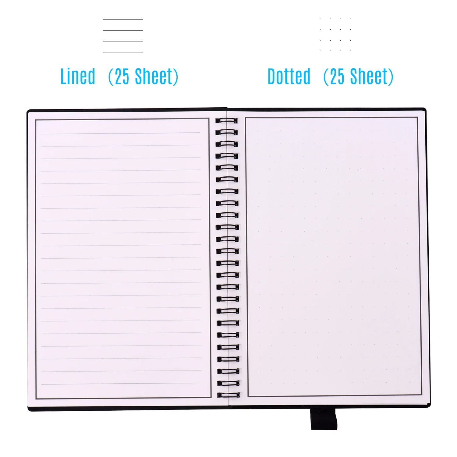 Стираемый многоразовый смарт блокнот в твердой обложке для записей журнал