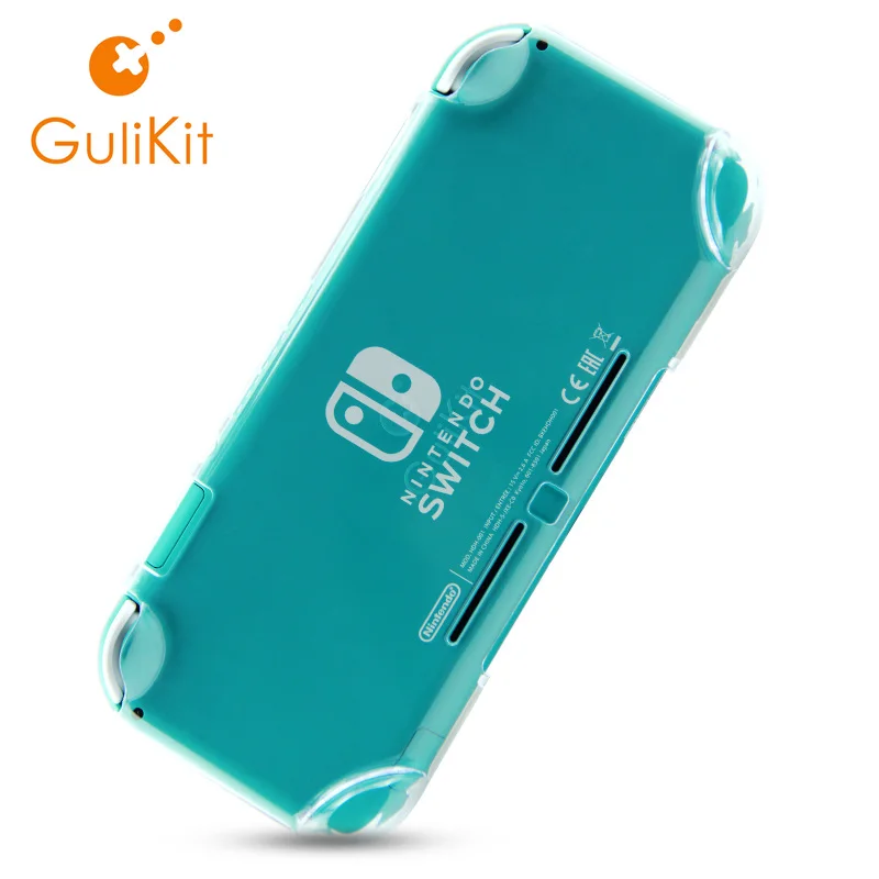 Прозрачный чехол Gulikit для Nintendo Switch Lite мягкий силиконовый с защитой от падения