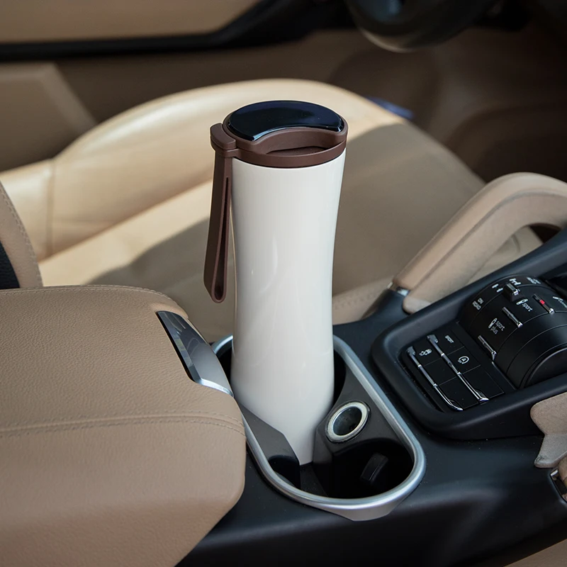 

Kiss Kiss Fish Mug Moka Smart Coffee Tumbler Portable Vacuum Bottle OLED Touch Screen Thermos Stainless Steel Coffee KKF