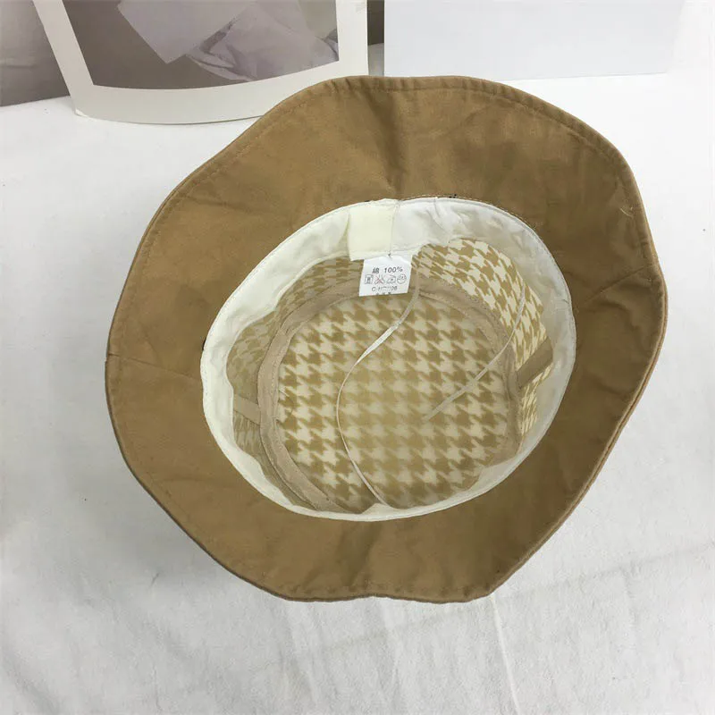 2021 Hat Summer New Women Washed Cotton Bucket Hats Fashion Patchwork Breathable Simplicity Sun Protection Basin Cap QDKPOTC