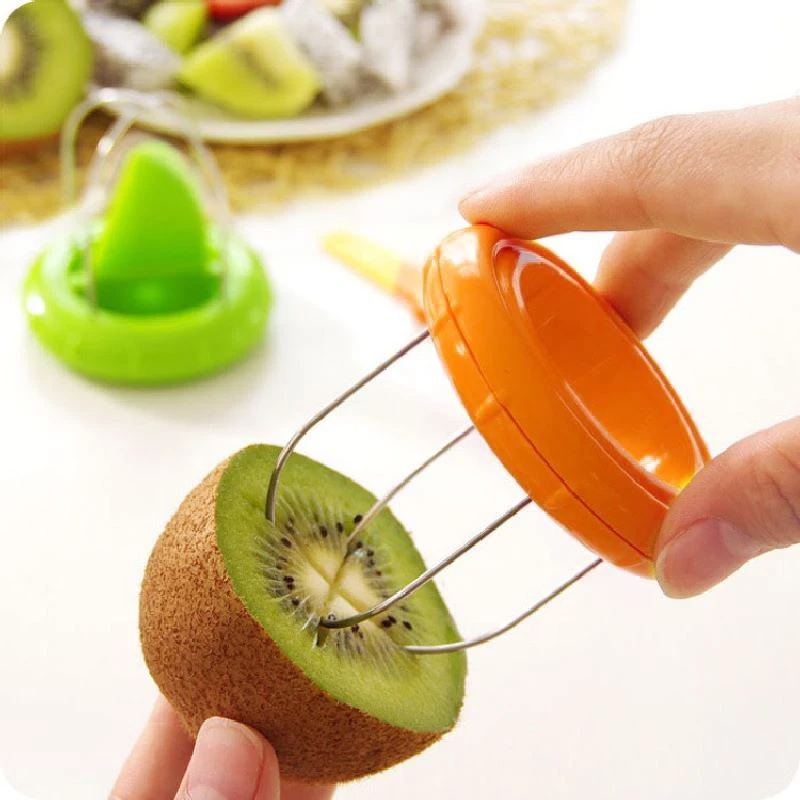 Горячая Распродажа Мини зеленый резак для фруктов киви и овощей Slicer Кухня