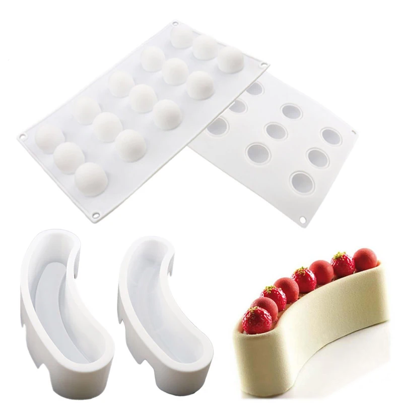 Силиконовый формочка Инструменты для декорирования торта полумесяц набор форма