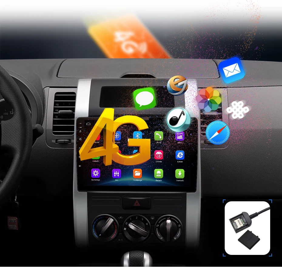 Junsun 2 г+ 32 г Android 9,0 для Nissan X-Trail 2 T31 T32 XTrail 2 2007- автомобильный Радио Мультимедиа Видео плеер gps RDS 2 din dvd