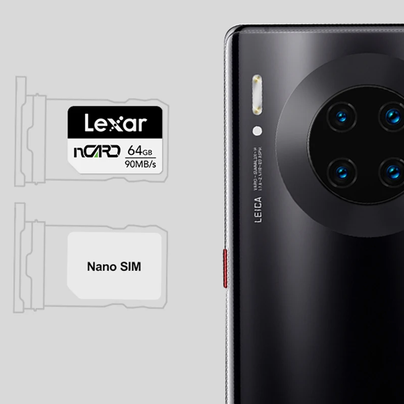Lexar Micro SD карта 64 Гб 4K высокоскоростная памяти до 90 МБ/с./с 128 ГБ 256 TF для