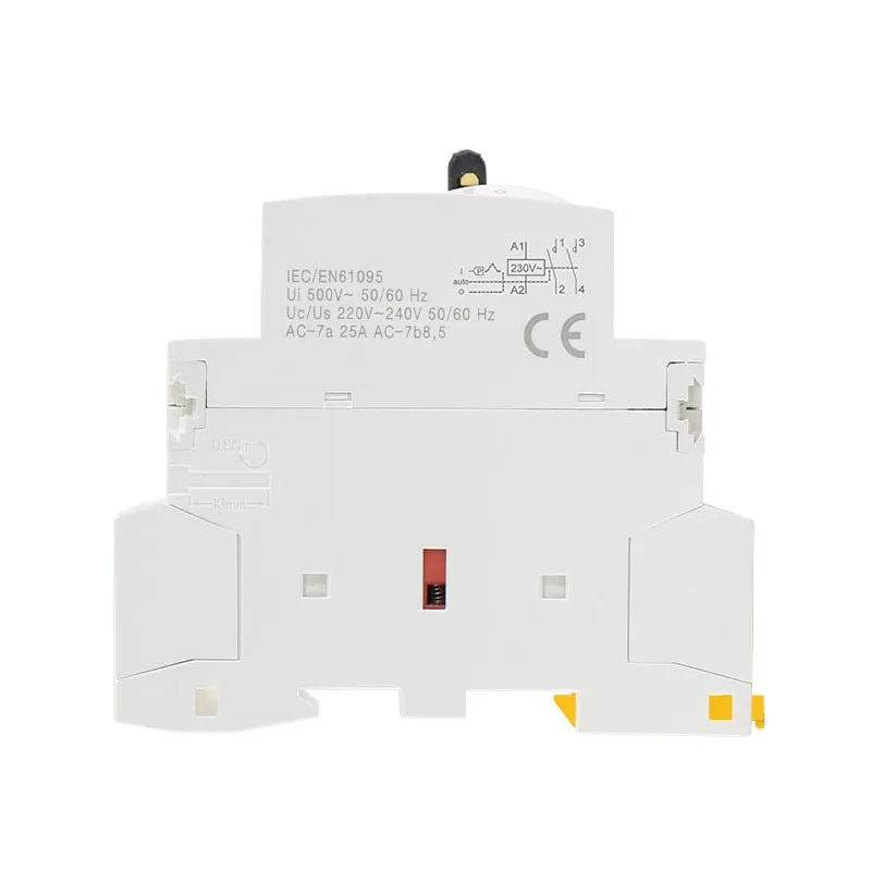 HCH8-25M 2P 25A 220V Din Rail Household AC Modular Contactor With Manual Control Switch 2NO 1NO1NC or 2NC | Обустройство дома