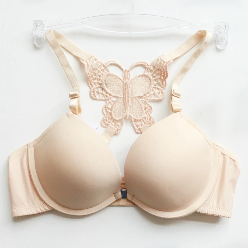 Привлекательный Декоративный кружевной бюстгальтер с бабочками на спине