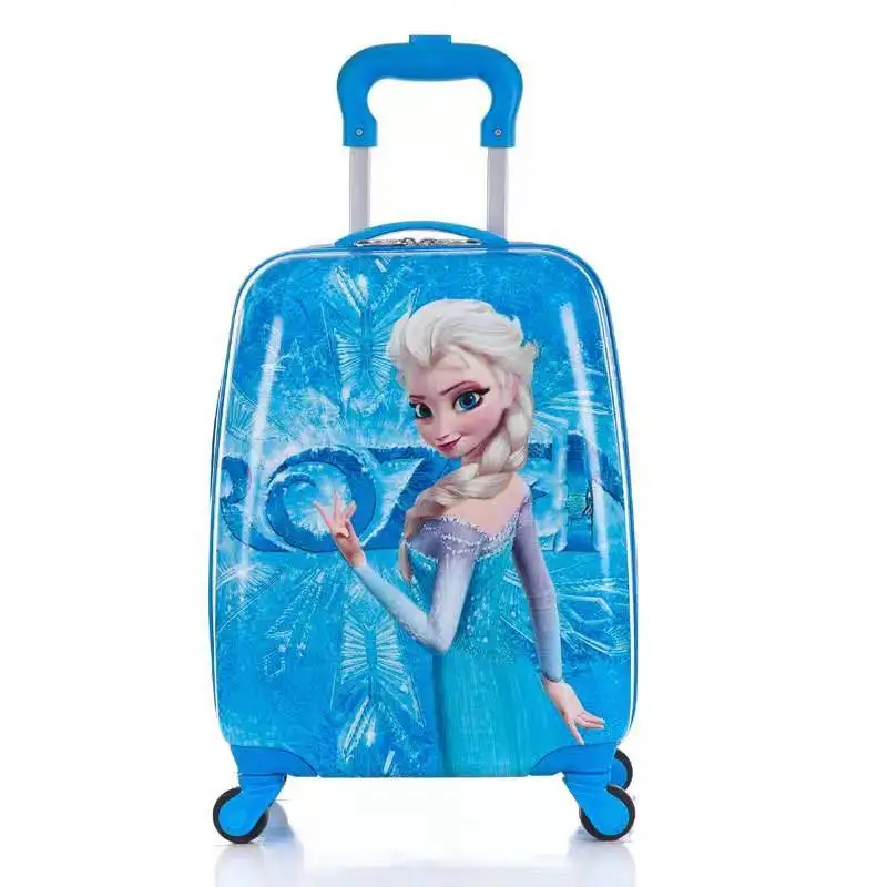 Children's Cartoon Suitcase Child Trolley Case Luggage Kids Schoolbags Travel Suitcase with Wheels 3D 18inch Case Kid's Toys Box