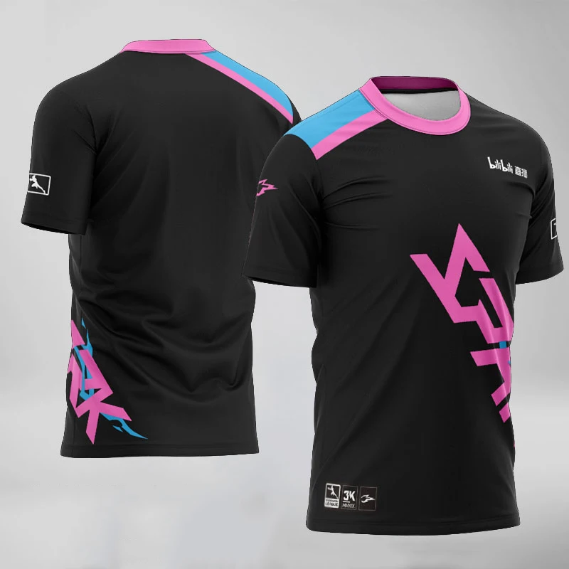 

Customized ID Men Women Miracle Tshirt Fans Tee Shirt Spark Player Jersey Uniform T-shirt Game T Shirt OWL Team Hangzhou Collar