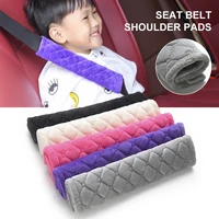 2 pcs comfortable seat belt covers car safety belt cover soft plush car shoulder pad for adults kids car interior accessories