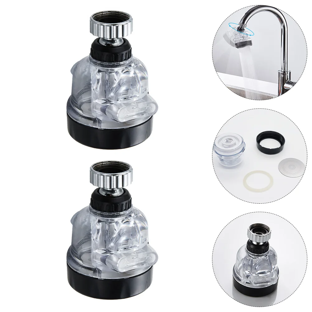 

2Pcs Tap Head Sprayer 360 ° Rotating Nozzle Sprayer for Kitchen