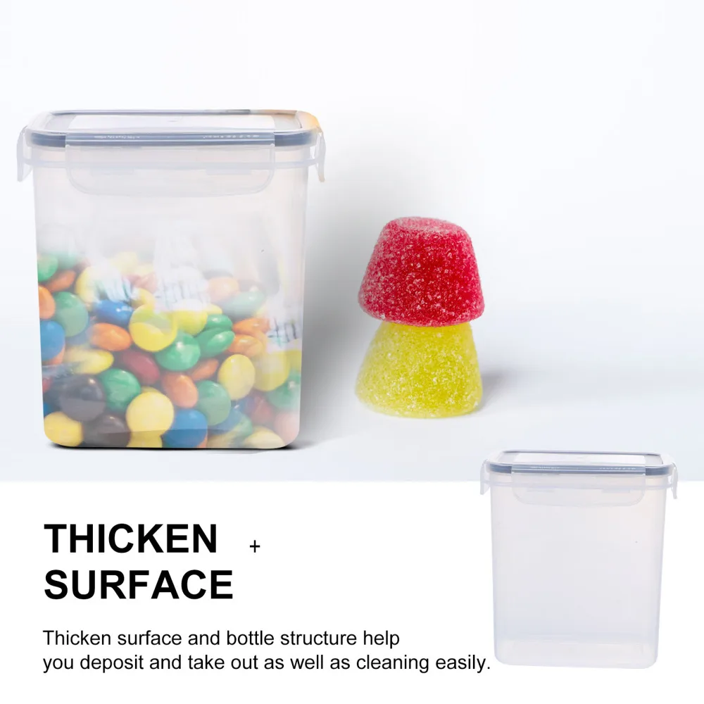 

1Set Lidded Grains Storage Box Moisture-proof Sealed Jar Home Storage Jar