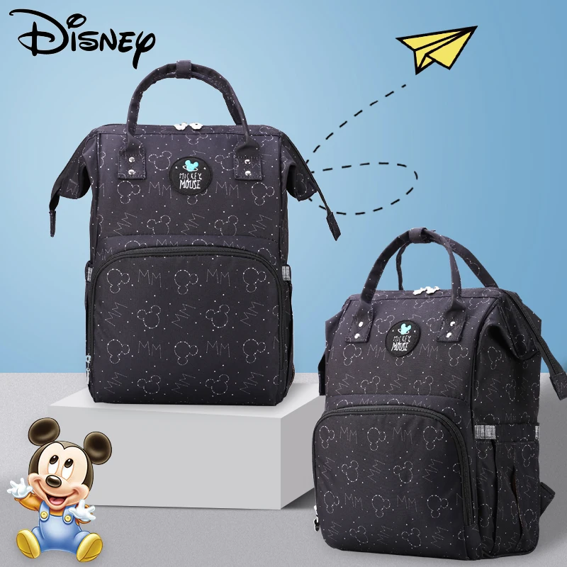 Disney с Микки и Минни Детские сумки для подгузников Usb большой Ёмкость мамочек