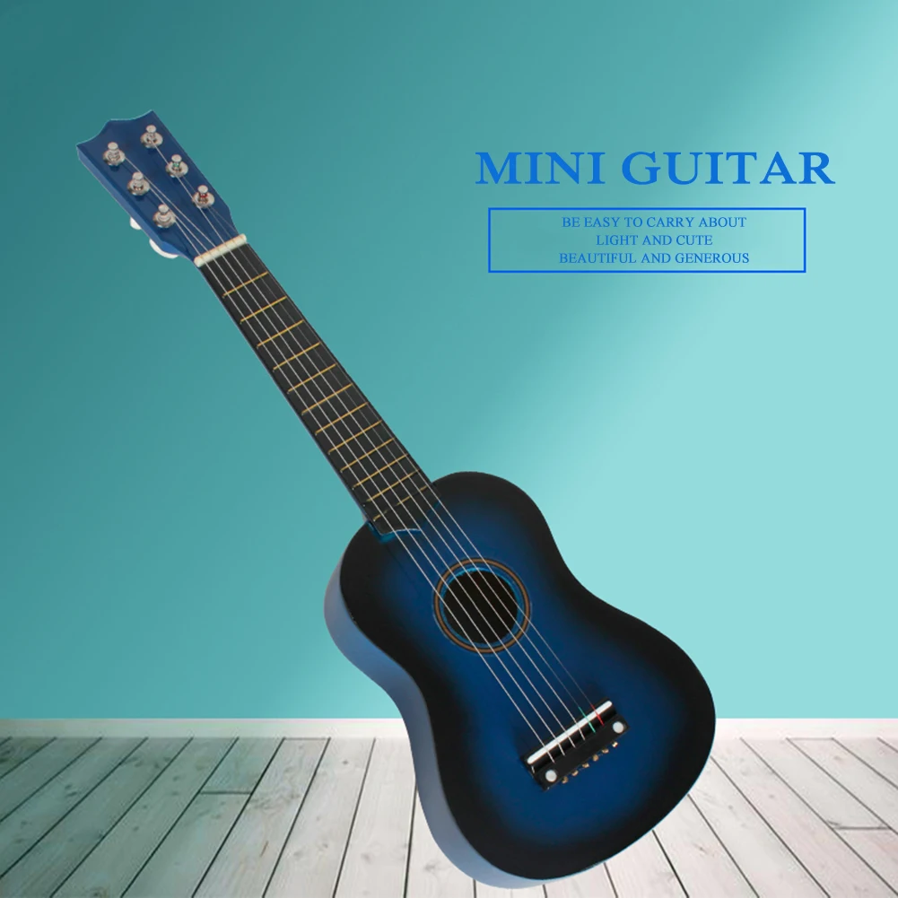 

Ukulele Mini Guitar Kid Beginners Gifts Toy 21 inch 6 Strings Musical Instrument for Music Lovers Playing Accessories