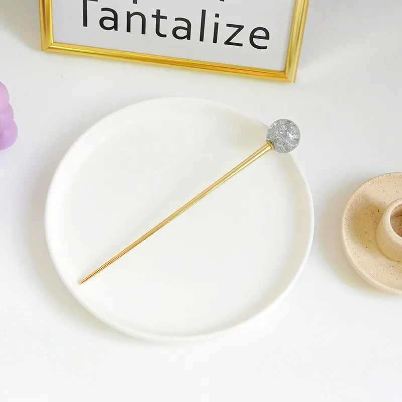 

Fashion Hair Sticks Simple Colorful Metal Hairpin Women Hair Clips Tin Foil Sequins Hair Sticks Hair Barrettes Hair Accessories