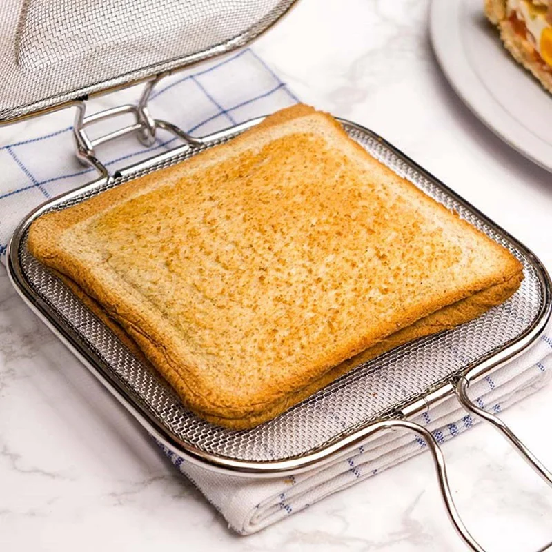 

Sandwich Baking Pan Toaster Breakfast Toast Baking Tool Whole Square Loaf Bread Slice Grill Net with Elephant Mold
