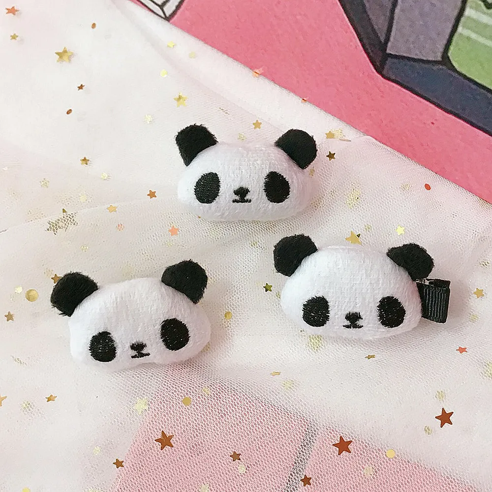 

1PC Fashion Cute Panda Hairpin For Woman Girls Soft Germination Hair Ring Elastic Rubber Band Hair Tie Headwear Hair Accessories