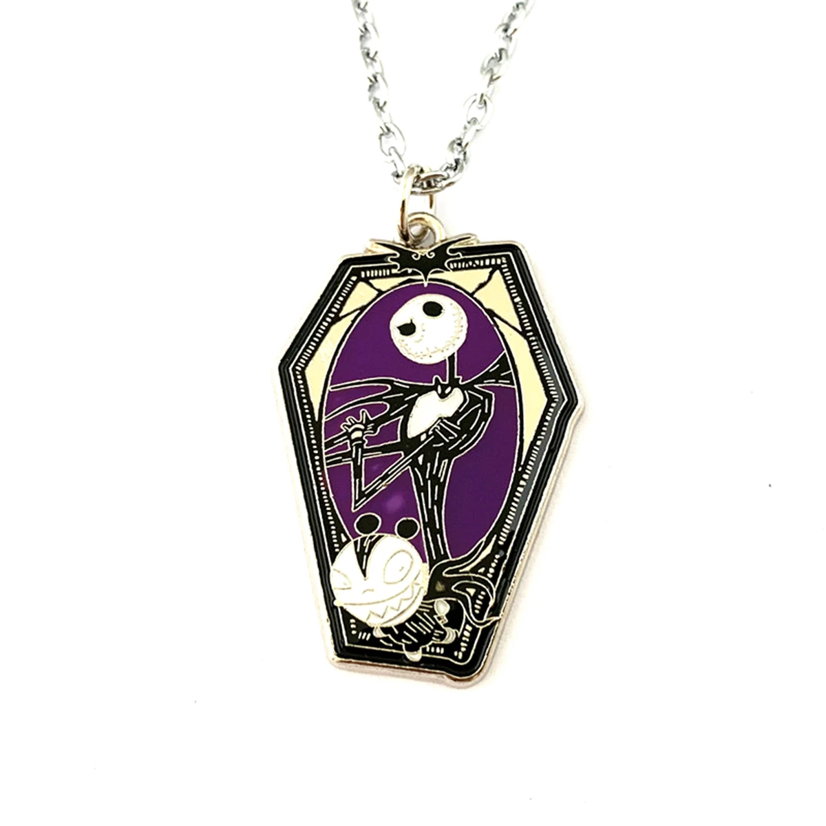 

2020 New The Nightmare Before Christmas Necklace Cosplay Metal Cartoons All Saints' Day Fashion Pendant Woman/Boy Gift