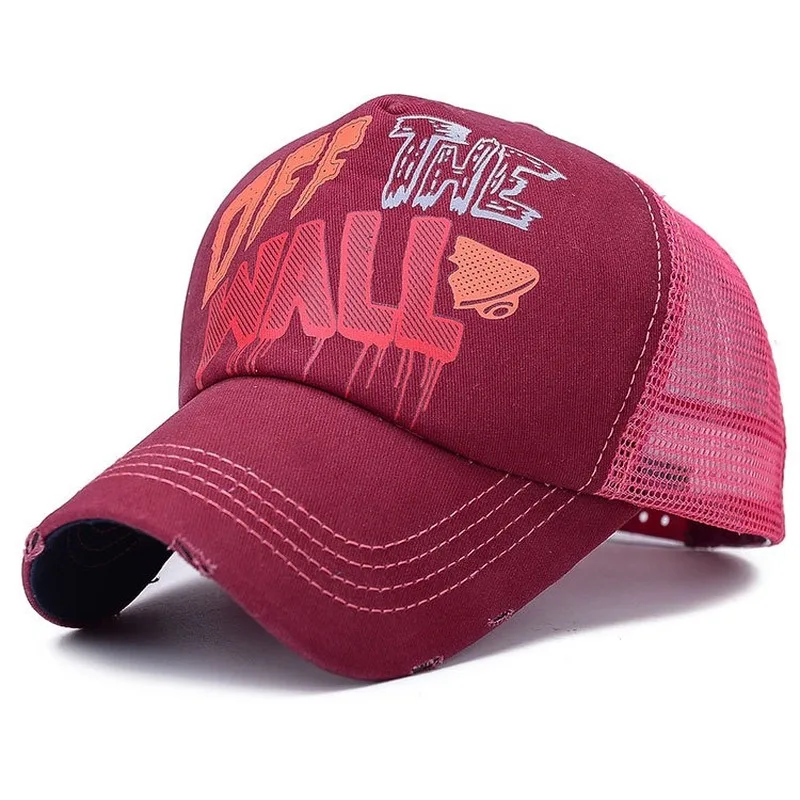 FJHERLMOS Корейская летняя парная сетчатая Кепка с рисунком для мужчин и женщин