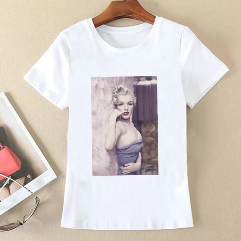 Летняя новая модная повседневная женская футболка с принтом Harajuku Эстетическая