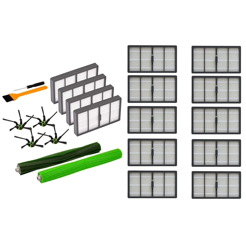 

Горячая Распродажа, 10 шт. сменных моющихся фильтров Hepa и 1 Набор сменных деталей для Roomba