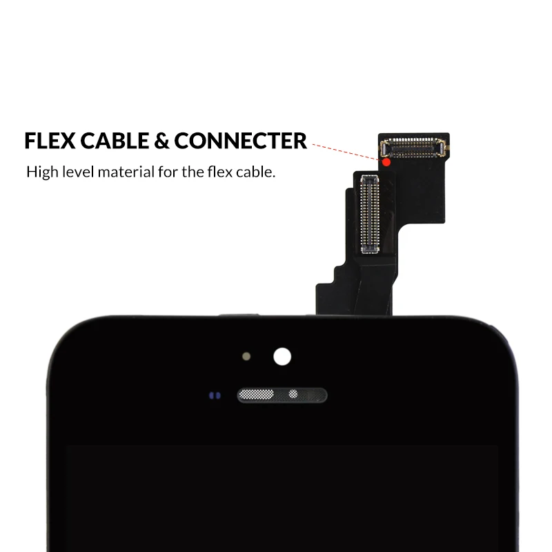 На русском AAA+++ ekran для iPhone 5 5S SE 5C ЖК-дисплей сенсорный дигитайзер полная сборка черный белый