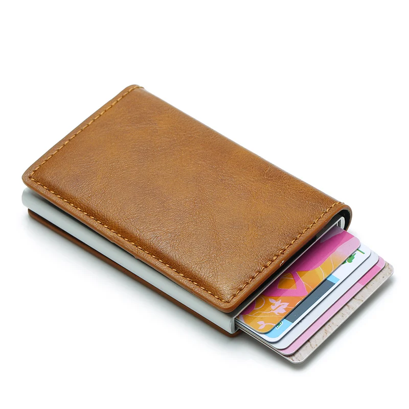 Кошелек с Rfid-защитой маленькая сумка кошелек для монет тонкий мелочи - Фото №1
