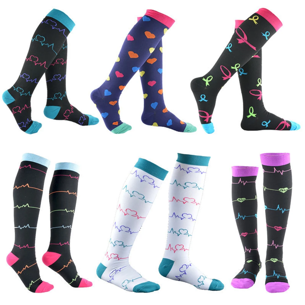 

Compression Socks Marathon Running Sports Socks Men Women 30 Mmhg Knee High For Medical Edema Diabetes Varicose Veins