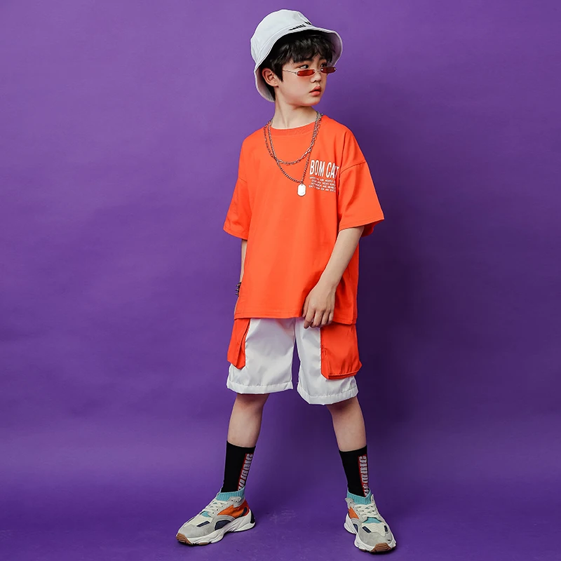 Детская одежда в стиле хип хоп для девочек и мальчиков свободная футболка