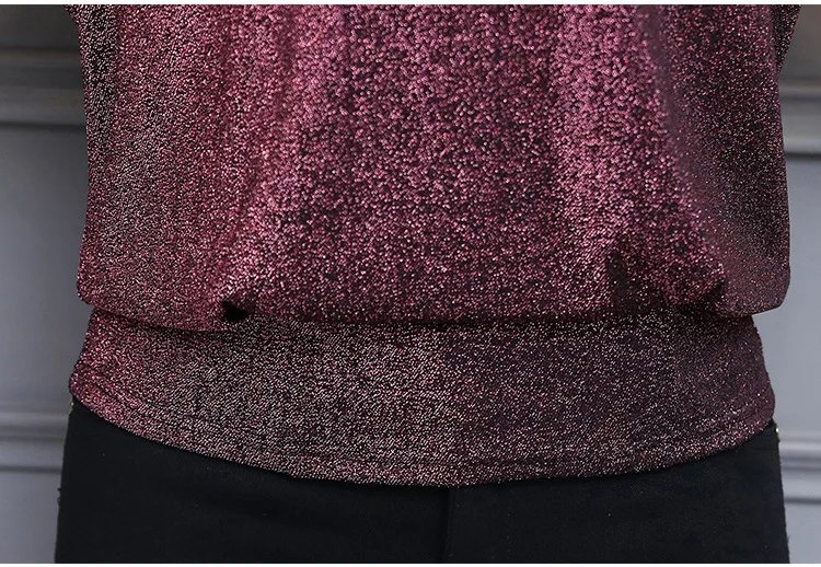 Блестящая блузка с блестками Женская туника модные женские блузки 2020 черные