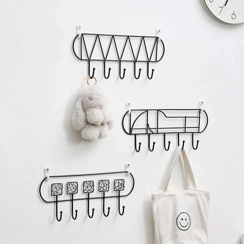 

Скандинавский магазин одежды, стена без перфорации, декоративные искусственные крючки для одежды для подвешивания ключей на двери