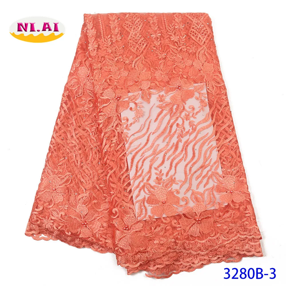 Нигерийская кружевная ткань 2020 хорошее качество африканская сетчатая лента с