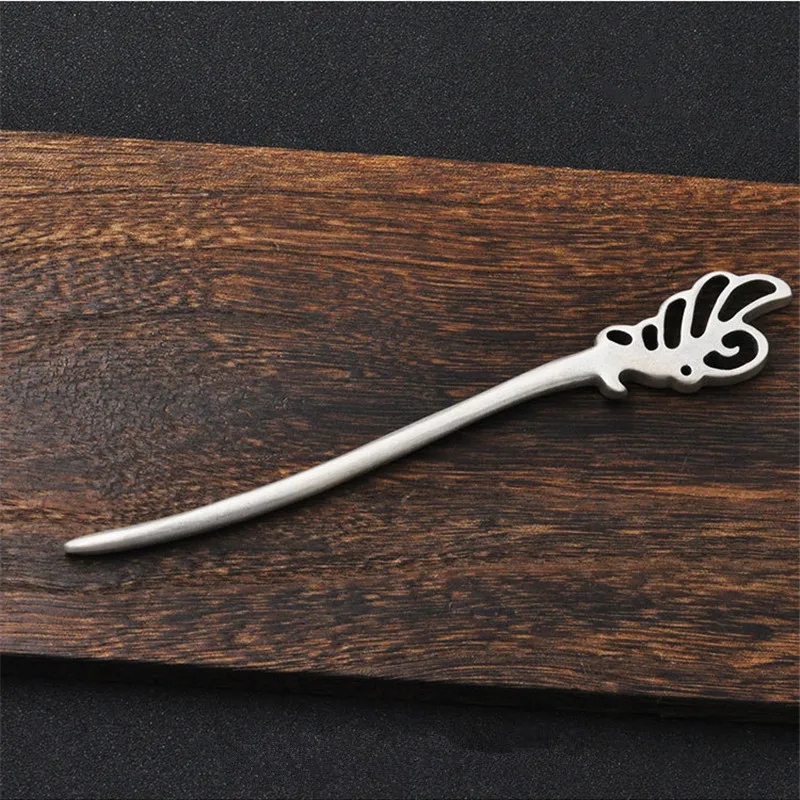 

925 Sterling Silver Hair Stick Butterfly Women Accesories Luxury Jewelry Hairpin Handmade Gift Girl Hair Pins China Jewellery