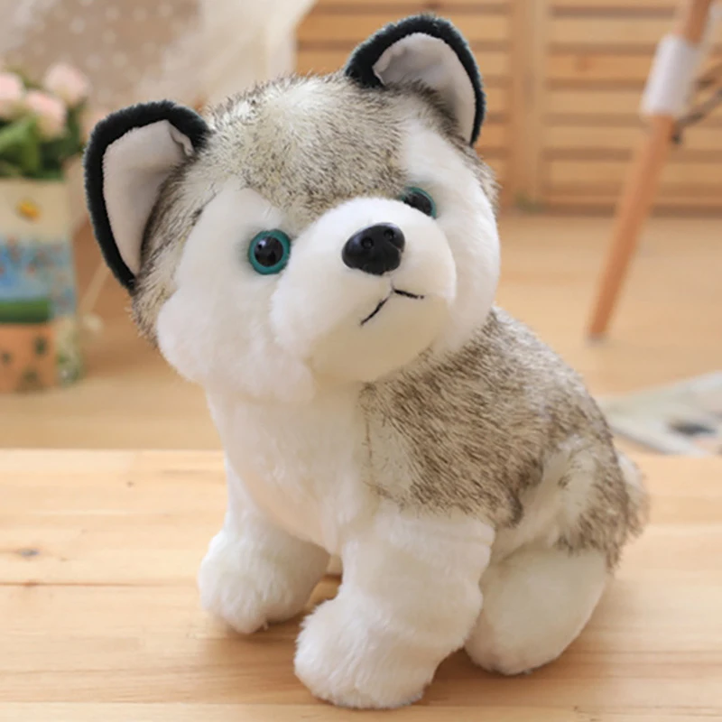 

Realistic Husky Dog Stuffed Toys Plush Animals Kids Toys Children Soft Kawaii Wolf Pet Doll Cute Kids Toys for Girls Boys