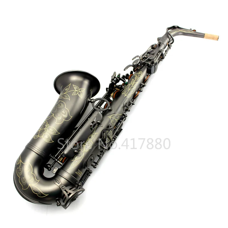 MARGEWATE Alto Eb Tune саксофон уникальный Ретро латунный саксофон Античный медный E плоский музыкальный инструмент саксофон с футляром мундштук
